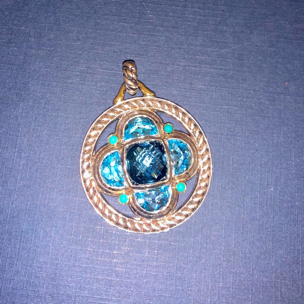 David Yurman Blue Topaz Pedant